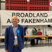 Jerome Mayhew has been re-elected in Broadland and Fakenham