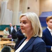Liz Truss speaks briefly to the BBC after losing the South West Norfolk seat