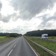 There was a crash on the A11 on Saturday morning