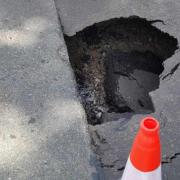 Two roads in North Walsham have been closed due to sinkholes this week