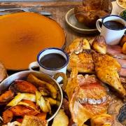 A Sunday roast sharing platter from the George & Dragon in Newton by Castle Acre