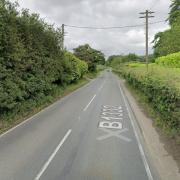 The B1332 was closed following a crash