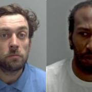 Kyle Nunn (l) and Bevin Bascombe (r) were both jailed last week