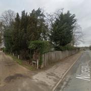 The site where three new homes could be built in South Wootton