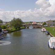 The River Thurne in Potter Heigham, where police were called to reports of men skinny dipping on June 25.