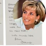 Letters from Diana, Prioncess of wales to her family's housekeeper are coming up for auction