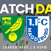Norwich City host German side Magdeburg at Carrow Road tonight.