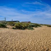 The shingle ridge at Heacham