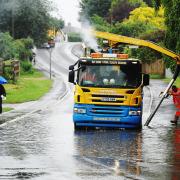 Severe flooding in Heacham in West Norfolk