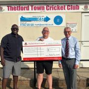 The club received £5,000 from the Unlocking Thetford’s Potential Fund