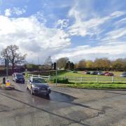 The busy junction where Lynn Road meets the A149 at Heacham