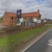 The Jolly Brewers beside the A134 at Shouldham Thorpe