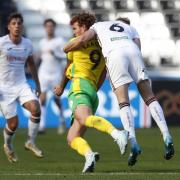 Josh Sargent goes down under Harry Darling's challenge