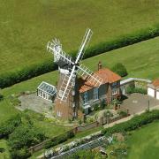 An aerial view of Weybourne Mill