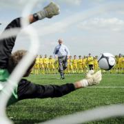 The 3G pitch at Lynnsport, at a celebration for its opening in 2008