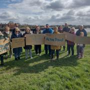 Protestors gathered along the West Lynn footpath earlier this year after funding was denied