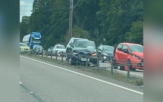 There were delays of half an hour on the A11
