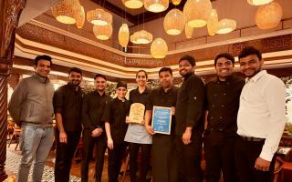 The team from Namaste Village Norwich, which won the Taste of East of England Award at the East of England Tourism Awards 2023-2024