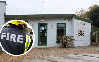 Eric's Fish and Chips in Thornham had to be evacuated