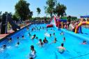 Youngsters enjoy the sunshine at Beccles Lido.