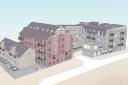 3D modelling by John Stebbing Architects of the proposed Burlingham Mill redevelopment in Bury St Edmunds