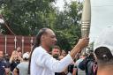 Snoop Dogg took part in the final leg of the Olympic torch relay in Paris (Anita Chambers, PA)