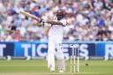 West Indies’ Alick Athanaze is dismissed by Gus Atkinson (Nick Potts/PA) just before lunch during day one of the Third Rothesay Test match at Edgbaston, Birmingham. Picture date: Friday July 26, 2024.