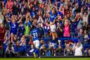 Ipswich Town fans celebrate Liam Delap's cracking opener against Fulham in August. Town fans have been named among the most supportive on the planet in a new study