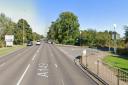 A woman was injured in a crash near Great Yarmouth Racecourse