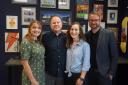 Left to right: Hayley Leech, Andy Kindleysides, Aimee Konieczny and James Groves from Indigo Swan, which sponsors the Project of the Year award