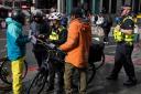 City of London Police confiscate an illegally modified e-bike in Bishopsgate