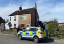 Police at a house in Yarmouth Road, Kirby Cane, after a man was arrested for attempted murder.