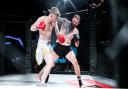 Jack Purdy, left, exchanging punches in his wild fight with Mikey Finn in the main event of Road to Contenders 3