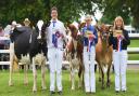 Dairy champions, left to right, John, Louise and Christine Smith. Picture: GREGG BROWN