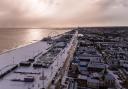 Snow has fallen in parts of Norfolk