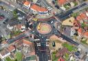 The new layout of the Heartsease roundabout is taking shape ahead of its £4.4m revamp concluding