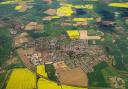 Aerial shot of Harleston taken by Mike Page in April 2014