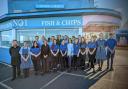 The team at No1 fish and chip takeaway and restaurant in Cromer