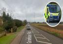 The crash happened on the A148 Grimston Road