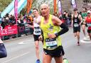 Shaun Mann on his way to a 2 hours 42 mins marathon in London this year aged 52.