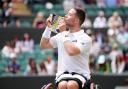 Alfie Hewett celebrates victory at Wimbledon