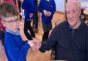 Children forge friendships with the elderly care home residents