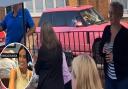 Katie Price was seen in East Runton on Sunday afternoon