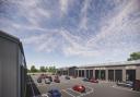 A CGI image of what the Swaffham A47 industrial estate could look like