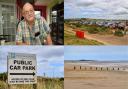 Stephen Bocking, the car park at Brancaster and Brancaster Beach