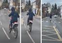 Motocross rider Danny Carman goaded police by pulling wheelies in Wisbech