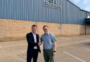 Ryan Thompson, director at Thompsons Food Service, and Sam Payne, relationship manager at Lloyds Bank