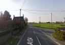 Two lorries and a car crashed on the A134 at Northwold on Monday