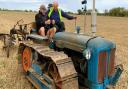 The drawing match on the 1953 'Crawler' at Norfolk RABI's charity ploughing match at Church Farm in Mautby, near Great Yarmouth