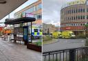 St Stephens Street was brought to a standstill today after police and emergency services were working to bring down a man who was on top of the NCP car park